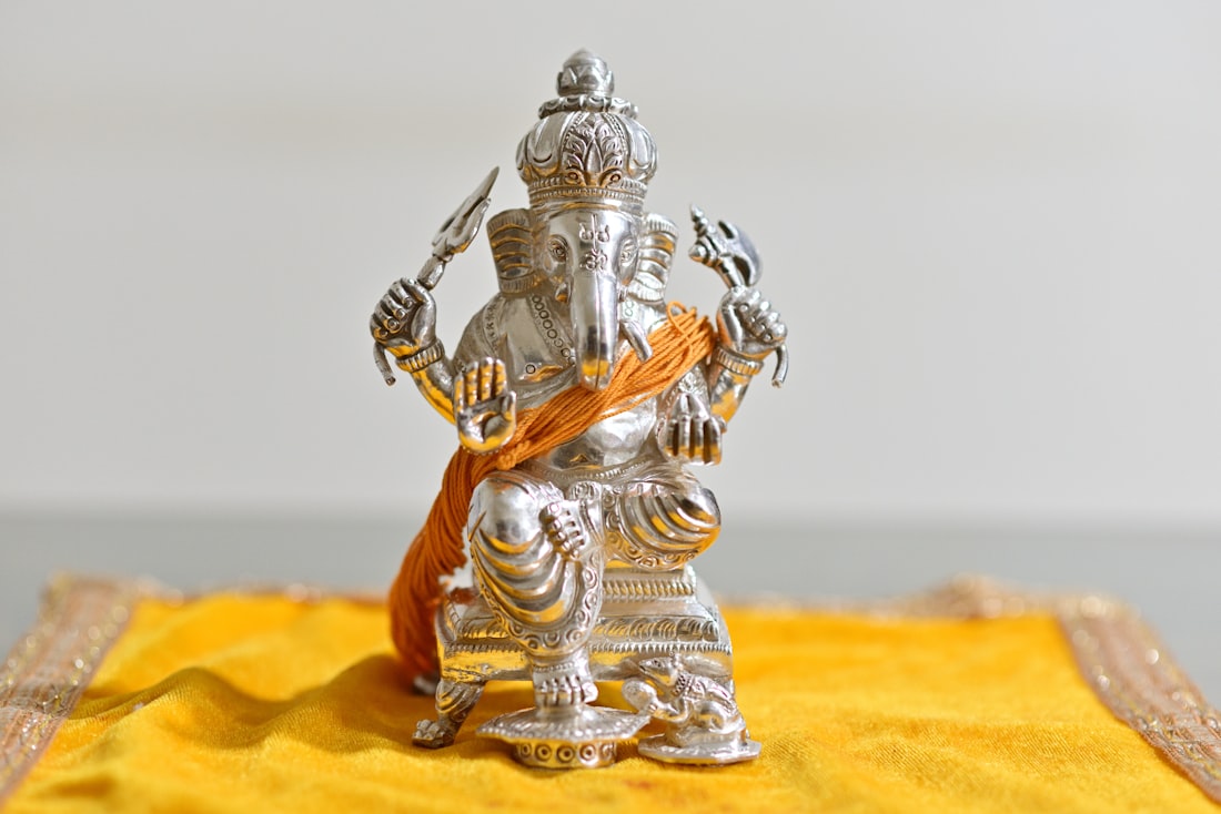 Silver Pooja Thali Set